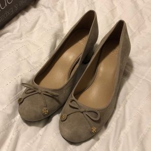 Tory Burch suede block heels